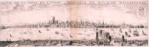 Blick auf London von Süden von Hugue Picart