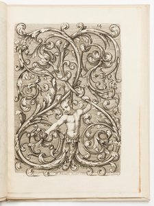 Platte 14, aus Diverses pièces de serruriers (Verschiedene Designs für Schlosser) von Hugues Brisville