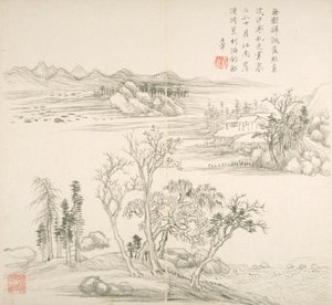 Album nach alten Meistern und Gedichten von Hui Wang