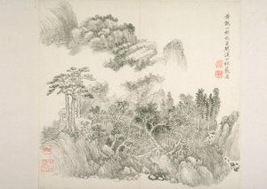 Album nach alten Meistern und Gedichten (Album (10 Blätter), Tinte auf Papier) von Hui Wang