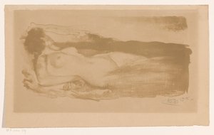 Liegende nackte Frau von Huib Luns (signed by artist)