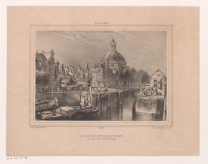 Ansicht des Stromarkts, des Singels und der Lutherischen Kirche