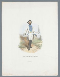 Mann in historischem Kostüm von Huib van Hove Bz