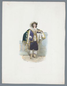 Mann in historischem Kostüm von Huib van Hove Bz