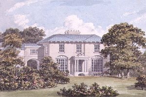Entwurf für die Nordfront eines Hauses am Clapham Common für William Holme von Humphry Repton
