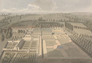 Sarsden House und Gärten, Oxfordshire: Vogelperspektive von Humphry Repton