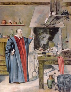Kaiser Rudolf II. Habsburg in seiner Alchemiewerkstatt