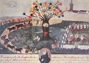 Hinrichtung von Ignac Martinovics und seinen Gefährten am 20. Mai 1795 von Hungarian School