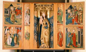 Der Altar der Jungfrau Maria aus Szepeshely, ca. 1480
