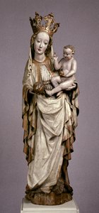 Die Jungfrau und das Kind aus der Kirche St. Philipp und St. Jakob in Toporc, ca. 1420