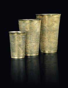 Drei abgestufte Becher, wahrscheinlich Siebenbürgen, Mitte des 17. Jahrhunderts von Hungarian School