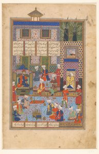Rustam nimmt Abschied von Shah Kai Khusrau