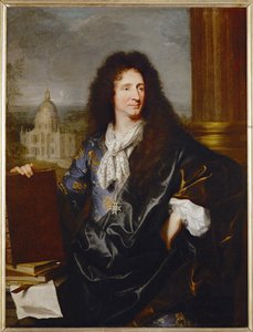 Jules Hardouin-Mansart, Erster Architekt und Aufseher der königlichen Gebäude, gemalt 1685