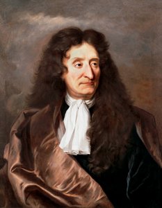 Porträt von Jean de La Fontaine von Hyacinthe Francois Rigaud