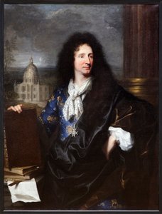 Porträt von Jules Hardouin Mansart von Hyacinthe Francois Rigaud
