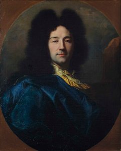 Selbstporträt, genannt im blauen Mantel von Hyacinthe François Honoré Rigaud