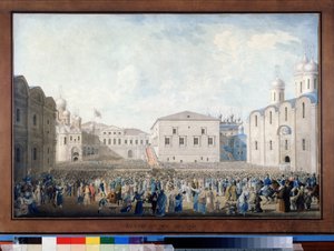 Empfang von Kaiser Alexander I im Moskauer Kreml am 15. August 1816