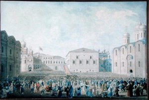 Der große Empfang von Alexander I. (1777-1825) im Kreml am 15. August 1816 von I.A. Lavrov
