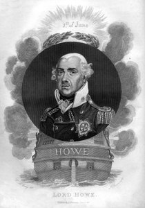Admiral Richard Howe, 1. Earl Howe, 1726-1799, englischer Admiral, 1816 von I. Brown