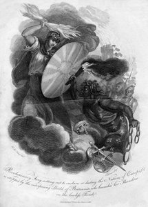 Revolutionäre Wut, die sich aufmacht, die Nationen Europas zu versklaven oder zu zerstören, 1816 von I. Brown