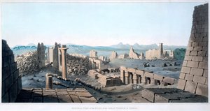 Gesamtansicht der Ruinen des Großen Tempels von Karnak, Ägypten