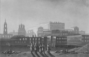 Paläste von Pashov Menzikov, Apraxin &c. Belgorod, Moskau, 1817