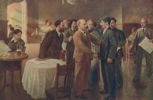 Erstes Treffen von Lenin und Stalin, Tammerfors Finnland, Dezember 1905, 1939