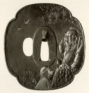 Das alte Paar Takasago, um 1800-1820, 1910 von Ichijosai Hirotoshi