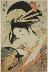 Die Kurtisane Hanaogi von Ogiya von Ichirakutei Eisui