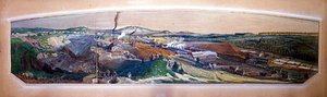 Industrielandschaft im Blanzy-Kohlefeld, Saone-et-Loire von Ignace Francois Bonhomme