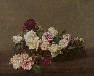 Ein Korb voller Rosen, 1890