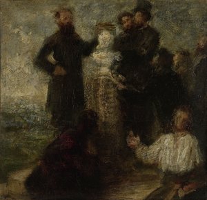 Hommage an Delacroix, 1863-64 von Ignace Henri Jean Fantin Latour