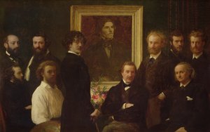Hommage an Delacroix von Ignace Henri Jean Fantin Latour