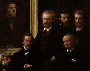 Hommage an Delacroix von Ignace Henri Jean Fantin Latour