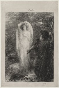 Die Beschwörung von Erda, 1885 von Ignace Henri Jean Fantin Latour