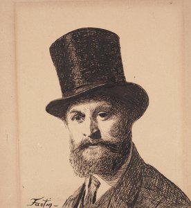 Porträt von Manet, 1867 von Ignace Henri Jean Fantin Latour