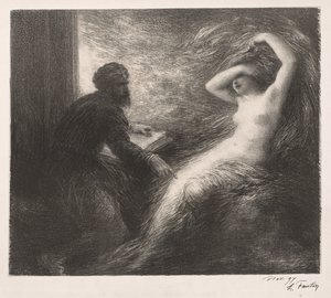 Die Beschwörung von Kundry, 1898 von Ignace Henri Jean Fantin Latour