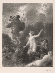 Götterdämmerung: Siegfried und die Rheintöchter, 1897 von Ignace Henri Jean Fantin Latour
