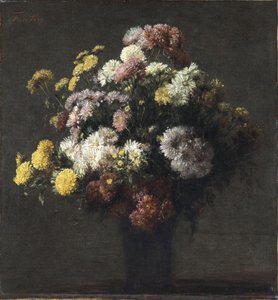 Vase mit Chrysanthemen