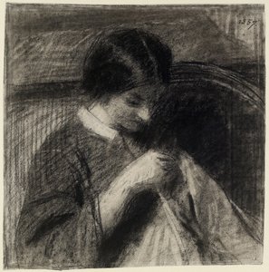 Frau beim Nähen
