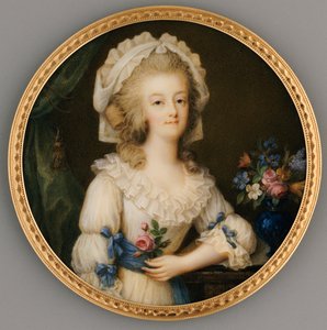 Eine feine und wichtige Miniatur von Königin Marie-Antoinette, ca. 1780-85 von Ignace Jean Victor Campana