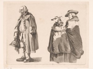 Komposition mit drei stehenden Figuren von Ignace Joseph de Claussin (attributed to)