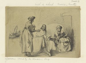Christus bei Maria und Martha von Ignace Joseph de Claussin (possibly)