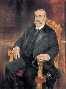 Porträt von Francisco Romero Robledo (1838-1906), spanischer Politiker von Ignacio Pinazo Camarlech