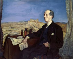 Azorín – 1873/1967 – Gemalt 1941 – Im Hintergrund Blick auf Jadraque von Ignacio Zuloaga y Zabaleta