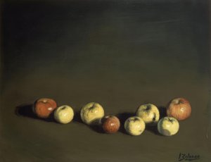 Stillleben mit acht Äpfeln