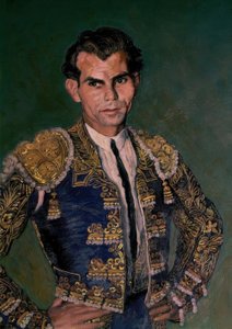 Domingo Ortega 1945 (Detail) von Ignacio Zuloaga y Zabaleta