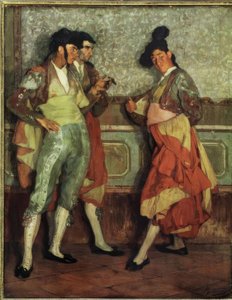 Ignacio Zuloaga / Junge Dorfbullenkämpfer von Ignacio Zuloaga y Zabaleta