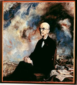 Porträt von Manuel de Falla (1876-1946), spanischer Komponist