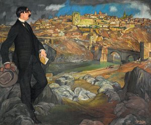 Porträt von Maurice Barrès von Ignacio Zuloaga y Zabaleta